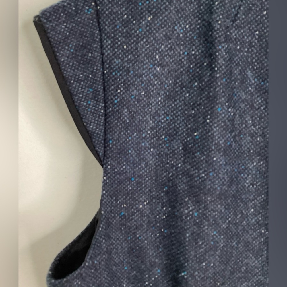 J. Crew Dark Blue Cap Sleeve Mini Dress 10 - Picture 5 of 9
